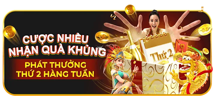 Banner khuyến mãi nổ hũ độc quyền với vòng quay miễn phí và tiền thưởng